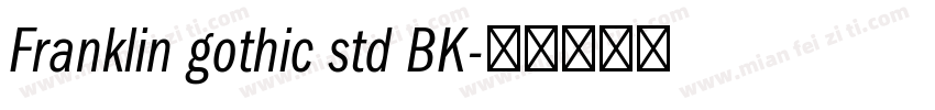 Franklin gothic std BK字体转换